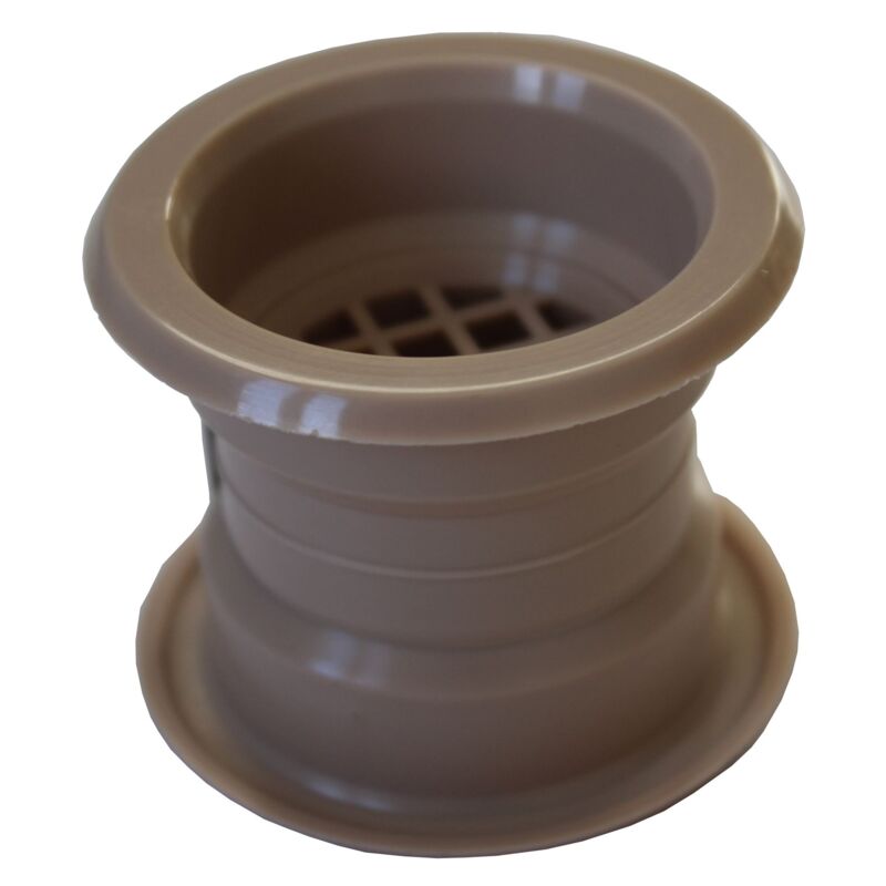 Mini Circle Collar Air Vent Grille Door Ventilation Cover Birch Color 4pcs