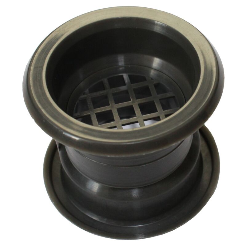 Mini Circle Collar Air Vent Grille Door Ventilation Cover Graphite Color 4pcs