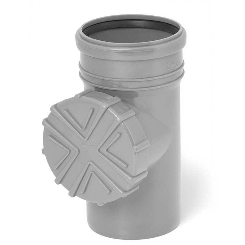 Grey 110mm Gutter Downpipe Leaf Guard Strainer Basket Filter Cleaner