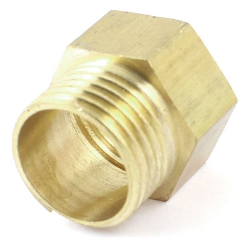 KOOTANS 4pcs Heavy Duty 1/2 NPT Male Thread To 1/8 NPT Female Thread Brass Reducer Hex Bushing Brass Fitting Pipe Hose Tube Adapter Convert