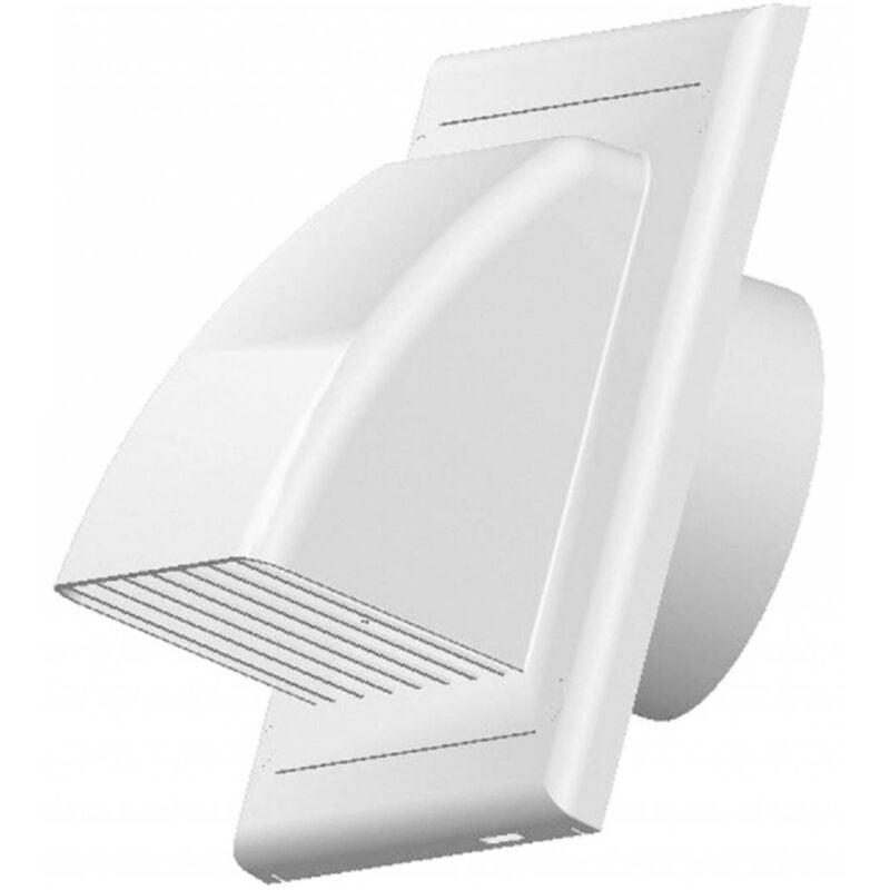 Vents Ventilation Grate Covering Return Flap Diameter 100 mm ABS White Outer Cover