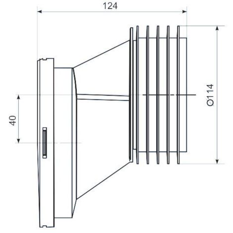 Offset Toilet Pan Connector For Toilet Pipe 110mm