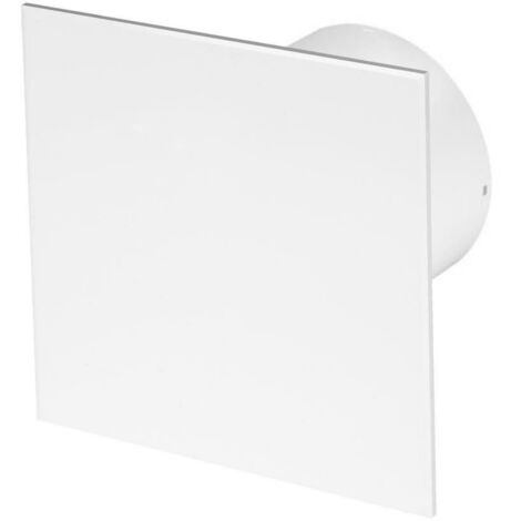 Awenta 100mm Humidity Sensor Extractor Fan White Glass Front Panel Escudo Wall Ceiling Ventilation - View #7