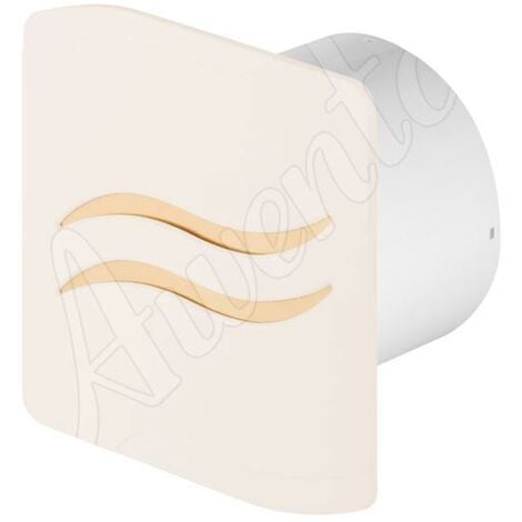 Ecru Kitchen Bathroom Wall Extractor Fan 100mm Standard Ventilation Extraction