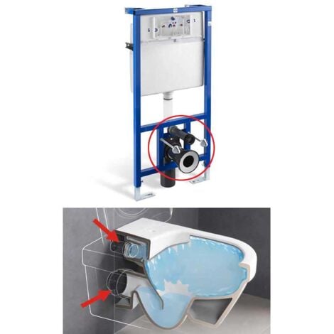 Black Toilet Waste Pipe Toilet Pan Connector Black Straight