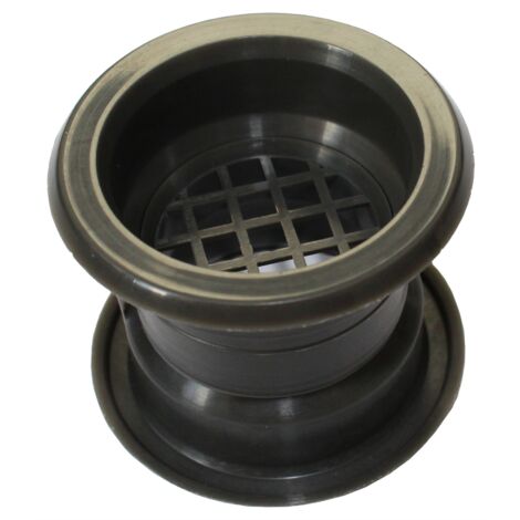 Mini Circle Collar Air Vent Grille Door Ventilation Cover Graphite Color 4pcs