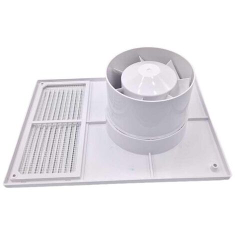 100mm Extractor Fan with Ventilation Grille Bathroom Ventilator Air Exhaust