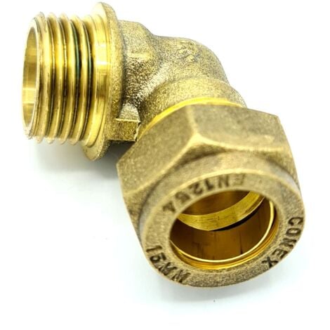 China Male Elbow Brass Compression Fitting For Pex Pipe