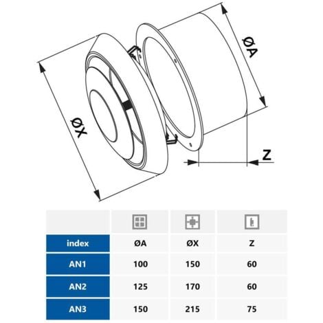 Ceiling Air Diffuser Extraction Ventilation Exhaust Cap Circle Air Vent 100mm