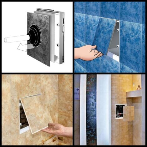 300x300mm Access Panel Magnetic Tile Frame Steel Wall Inspection Masking Door