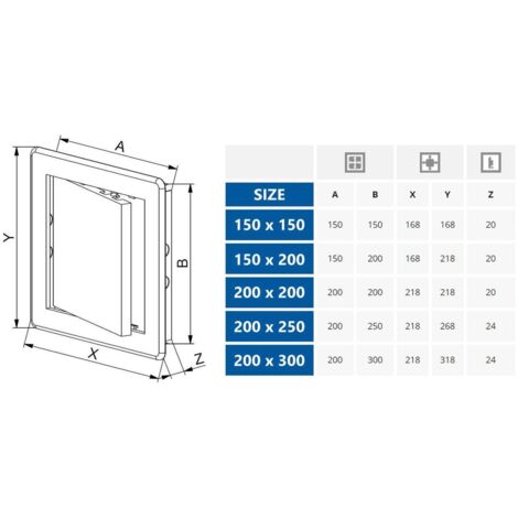 150x150mm ABS Brown Plastic Durable Inspection Panel Hatch Wall Access Door