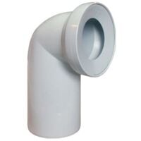 White Wc Toilet Waste Water Pan Connector Soil Pipe Mm Degree Elbow