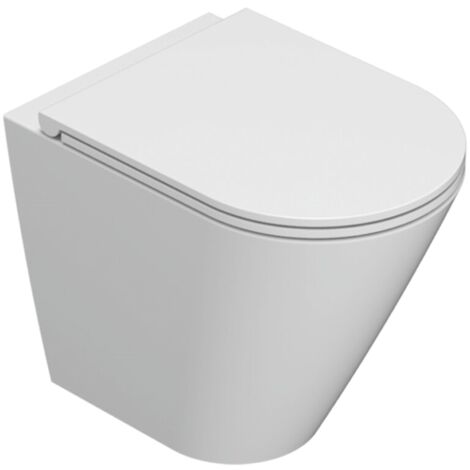 Inodoro de pie de cerámica 52x36 cm Globo Forty3 FO002BI  Blanco - Cerámica - Estándar