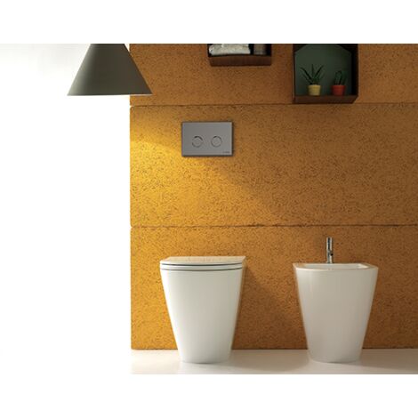 Inodoro de pie de cerámica 52x36 cm Globo Forty3 FO002BI  Blanco - Cerámica - Estándar