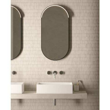 Lavabo de cerámica sobre encimera 55x37 cm Globo Forty3 FO054BI  Blanco - Cerámica