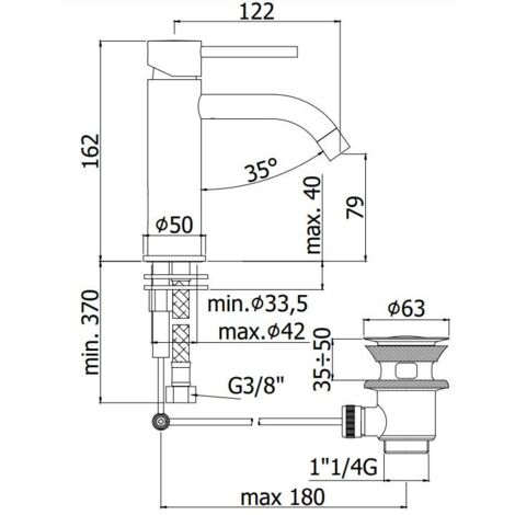 Mezclador Monomando De Lavabo Resp Sahara 145/A Cromo / Dorado