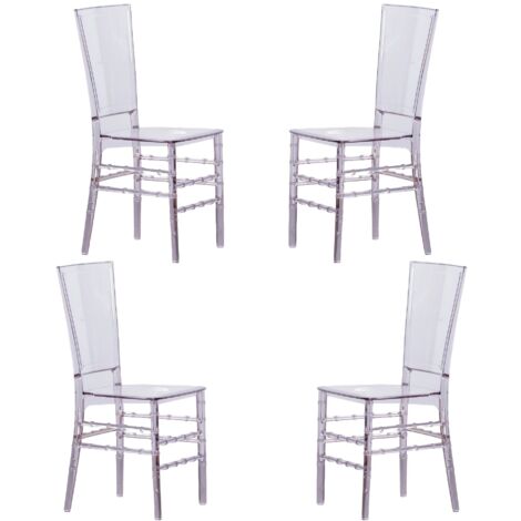 Nest Dream - Pack de 4 chaises design - Ghost - Transparent (1/5)