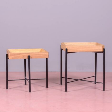 Nest Dream - Ensemble de tables d'appoint - Earth - Noir (1/4)