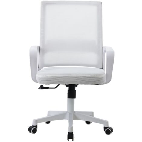 Nest Dream - Chaise de bureau en tissu Mesh - Mars - Blanc (1/3)