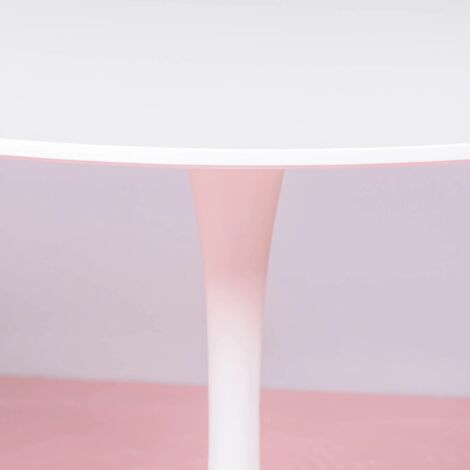 Nest Dream - Table à manger ronde design (100cm) - Stratus - Blanc