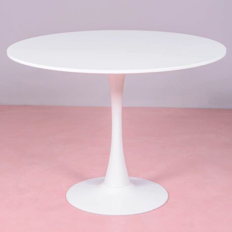 Nest Dream - Table à manger ronde design (100cm) - Stratus - Blanc