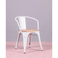 Nest Dream - Chaise industrielle - Bistro - Blanc