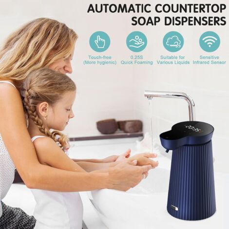 Automatic Soap Dispenser 500ml Automatic Soap Dispenser USB Charging with Sensor Soap Dispenser IPX4 Waterproof Touchless