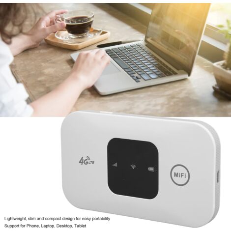 Wifi portátil de alta velocidad blanco portátil pequeño 4G móvil WiFi Hotspot Router para teléfono portátil tableta de escritorio