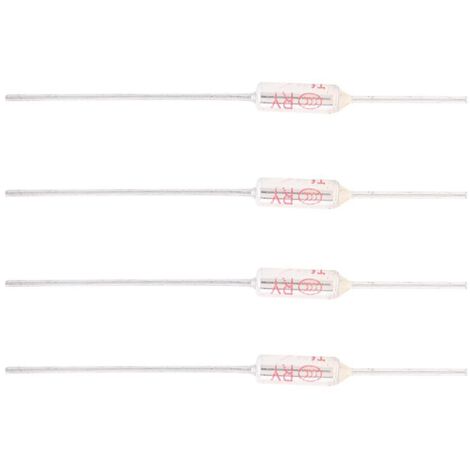 Jeffergarden 10 Pièces Fusibles Thermiques 10A 250V, Coupure de Fusible Thermique à Coque Métallique, Fusible de Température(192°C)