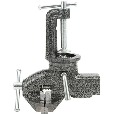 Mini Morsa con Morsetto Rotante a 360 °, Morsetto Tavolo Regolabile con Morsa 70 mm per Tavolo Lavoro in Legno Lavorazione del Pezzo