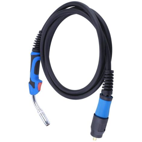 Torcia Saldatura MIG MAG MB15 15AK 4m Con Attacco Centrale - Set Completo Con Ricambi E Ugelli Per Saldatrice CO² - 5