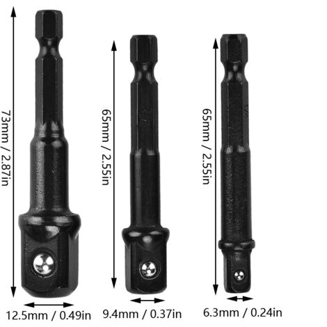 1/4pc Adattatore per presa per trapano in acciaio al cromo-vanadio 1/4 codolo esagonale a presa quadrata Barra per punta da trapano di conversione 25 30 50 65mm Parte dello strumento 1420 1/4pc Adattatore per presa per trapano in acciaio al cromo-vanadio 1/4 codolo esagonale a presa quadrata Barra per punta da trapano di conversione 25 30 50 65mm Parte dello strumento 1420