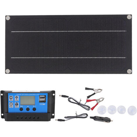 Kit Pannello Solare 600W 18V Monocristallino Con Controller 100A - Per Lampioni Solari, Fattorie E Camper