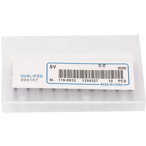 10 Frese In Carburo Di Tungsteno Per CNC - Diametro 0.5mm Per PCB, Acciaio E Plastica - Foto 3