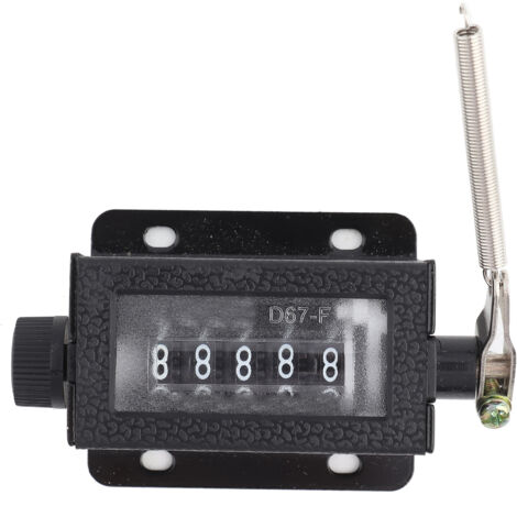 Contatore di conteggio portatile in metallo Contatore di numeri a 4