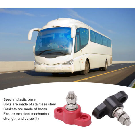 Morsettiere Batteria 12V/24V - Blocco Giunzione Terminale Con Post Isolato Per Camion, Barca, RV | 4 Pezzi - Foto 11