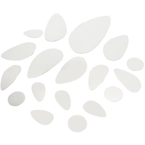 Specchio Ovale Adesivo 40×30 Cm – Senza Cornice, Immagini HD, Per Bagno, Camera O Soggiorno
