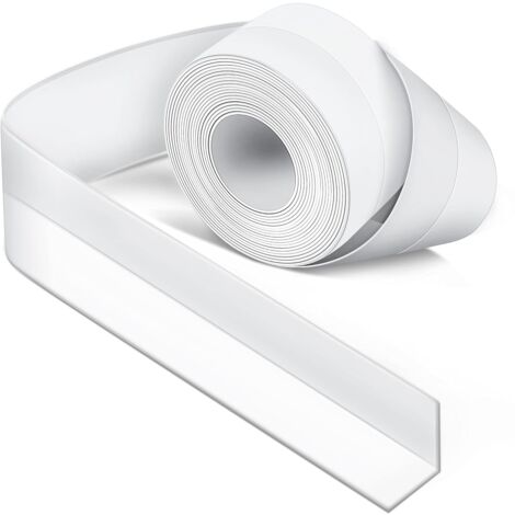 Weiße Silikon-Badezimmerdichtung, Badewannendichtung, Dichtungsband, schimmel- und wasserdicht, weiches Klebeband, geeignet für Küche, Toilette, Ecke