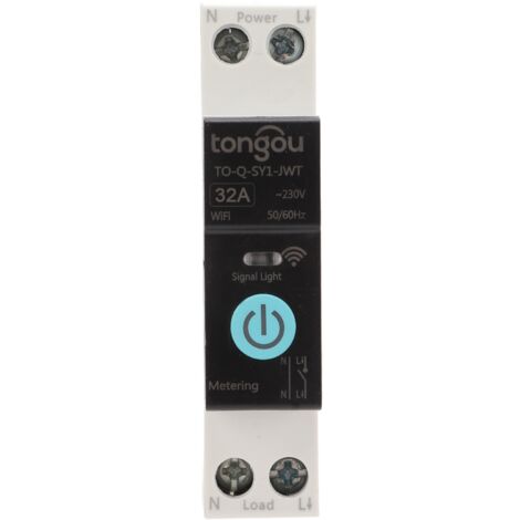 Jeffergarden Disyuntor de carril Din interruptor WIFI inteligente Control remoto de teléfono móvil 3 modos de sincronización para electrodomésticos 32A (1/5)
