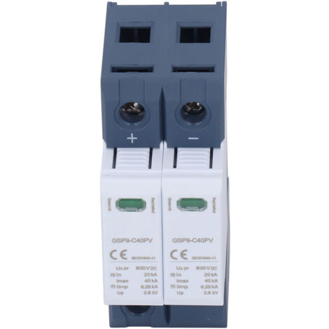 2P 40KA 600VDC Dispositivo De Protección Protector De Bajo