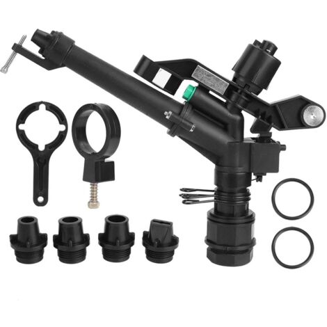 Jeffergarden Aspersor de brazo oscilante giratorio ajustable, hilo femenino DN25 de 1,5 a 1 pulgada, 360 grados, riego agrícola
