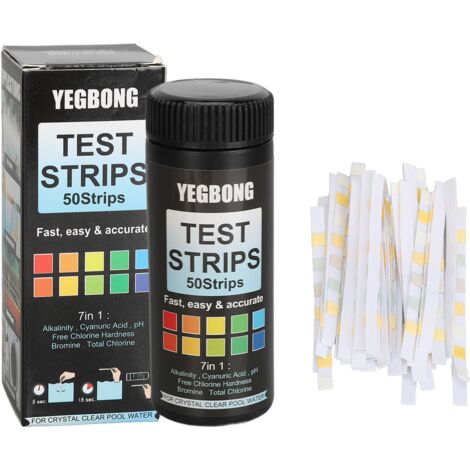 KIT TESTER STRISCE 50 PZ 4 IN 1 ANALISI PISCINA ACQUA CLORO PH Alcalinita 513 55181345 - Foto 6