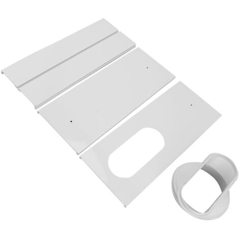 Kit Sigillatura Finestra Per Condizionatore – 3 Pannelli In PVC Adattabili A Tubi Da 14.5 E 19.8 Cm