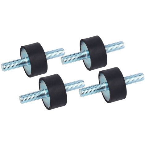 Jeffergarden Kit 4 Pezzi Supporti Antivibranti per Compressore d'Aria - Smorzatori Gomma - Riduzione Rumore Durevole