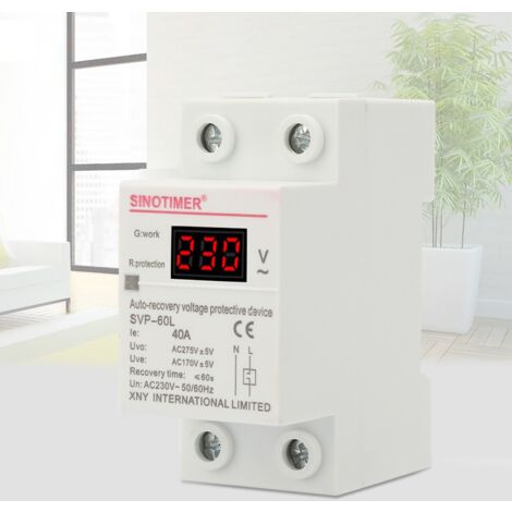 Jeffergarden Protettore Sottotensione con Ripristino Automatico, Indicatore Luce per Alimentazione Instabile Apparecchi Domestici