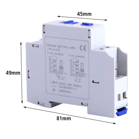 Jeffergarden AC 220-240V Meccanico Elettrodomestico Scala Relè Elettronico Temporizzatore Interruttore Temporizzatore Corridoio