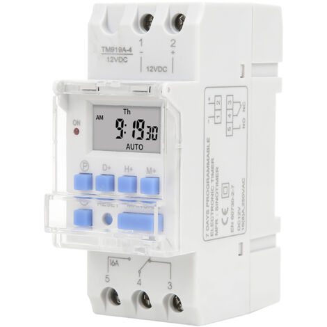 Jeffergarden Interruttore timer settimanale 12V DC 16A Display LCD