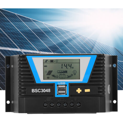 Pannello Regolatore Solare MPPT, Regolatore Fotovoltaico Della Batteria Con Doppia Porta Usb Display Led 12v 24v Impermeabile Per 95251747