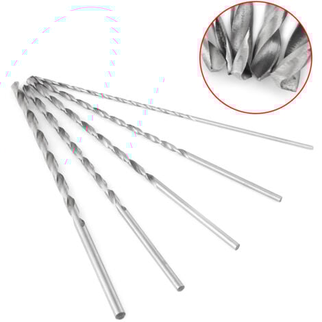 Punta Trapano Extra Lunga HSS 3.5mm X 160mm - Per Legno, Alluminio E Plastica - Foto 6