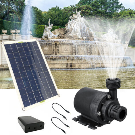 Jeffergarden Kit pompa fontana solare 20W Alimentato a pannello Sommergibile ad acqua a basso rumore 12V per Bagno per uccelli Stagno per pesci Giardino idroponico (1/5)